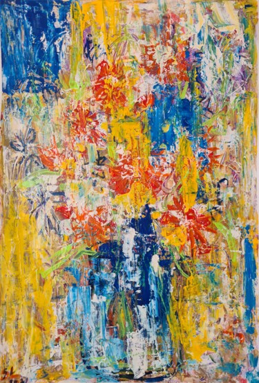 Alive Peinture intitulée "Alive" par Suchitra Lata, Œuvre d'art originale, Acrylique
