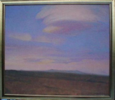 Malarstwo zatytułowany „The cloud on the sky” autorstwa Krystyna Suchwallo, Oryginalna praca, Olej