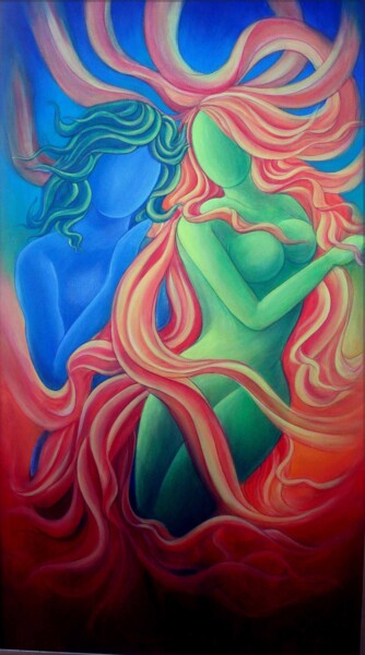 Painting titled "ep-22-co-existence-…" by Sudha Sama, Original Artwork