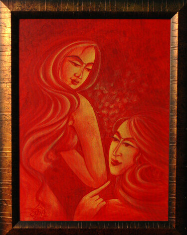 Painting titled "ep-24-surprise-18x2…" by Sudha Sama, Original Artwork