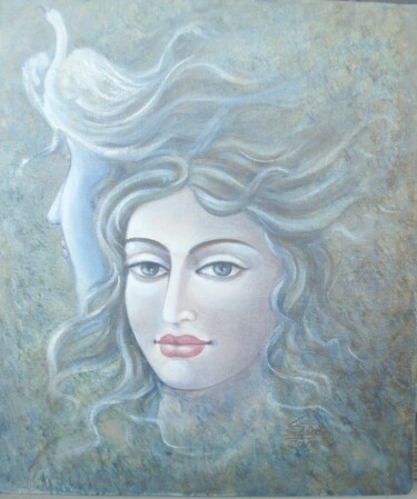 Painting titled "TRUESELF" by Sudha Sama, Original Artwork, Other