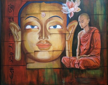 Painting titled "Peace" by Sudipta, Original Artwork, Acrylic