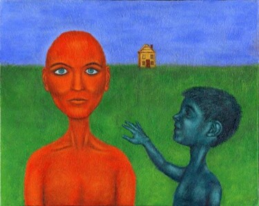 Картина под названием "In Difference" - Sue Brown, Подлинное произведение искусства, Акрил Установлен на Деревянная рама для…