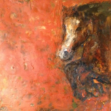 Painting titled "Reggie" by Sue Cahill, Original Artwork, Oil