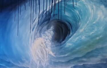 Картина под названием "Out of the Blue" - Sue Lorenz, Подлинное произведение искусства, Масло