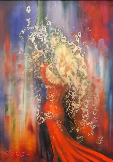 Картина под названием "Bringing in the New…" - Sue Lorenz, Подлинное произведение искусства, Масло Установлен на Алюминий