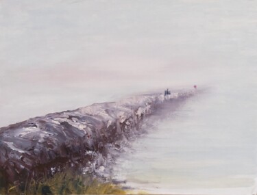 Painting titled "Dawn's Early Light" by Sue Lorenz, Original Artwork, Oil Mounted on Other rigid panel