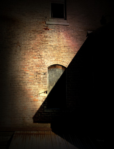 Photography titled "Brick and Shadow" by Skylucy, Original Artwork
