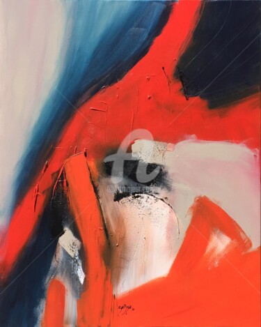 Painting titled "L'espoir de liberté" by Suely Blot, Original Artwork, Acrylic