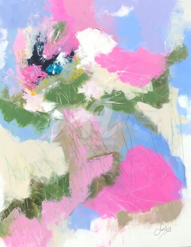 Peinture intitulée "Paysage abstract" par Suely Blot, Œuvre d'art originale, Acrylique