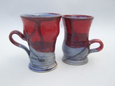 Artcraft titled "Mugs" by Pink Zebra Ceramics, Original Artwork