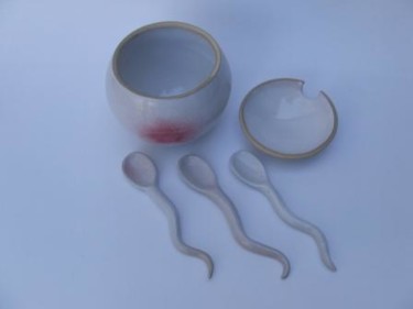 Sculpture titled "Fertility pots and…" by Pink Zebra Ceramics, Original Artwork