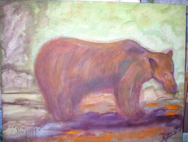 Pintura titulada "el oso" por Diaz Cazalla Antonio, Obra de arte original