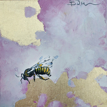 Malerei mit dem Titel "Honeybee" von Viktoria Sukhanova, Original-Kunstwerk, Öl