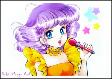 Desenho intitulada "Creamy Mami" por Suki Manga Art, Obras de arte originais, Marcador