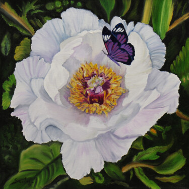 Painting titled "Flower series" by Sulakshana Dharmadhikari, Original Artwork, Oil