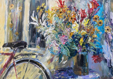 Painting titled "still life 5" by Suleiman Valetov, Original Artwork, Oil