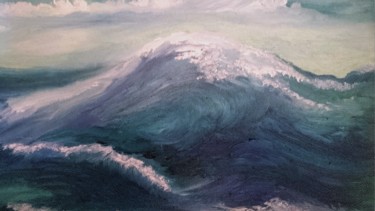 Картина под названием "the-great-wave.jpg" - Suleiman, Подлинное произведение искусства, Масло