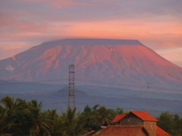 Photography titled "Mount-Merapi-sunset…" by Suleiman, Original Artwork