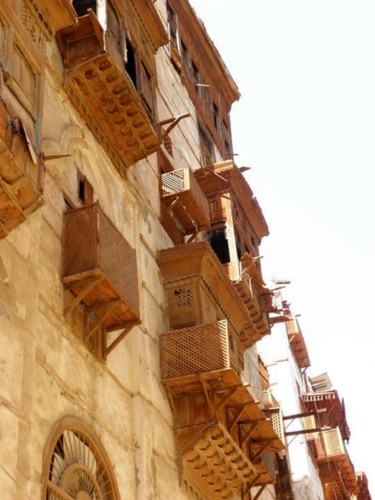 Photography titled "old-Jeddah-balconie…" by Suleiman, Original Artwork