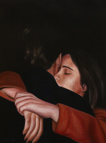 Pintura titulada "The presence of love" por Suleman Rehman, Obra de arte original, Oleo