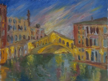 Картина под названием "Вечер в Венеции. Ev…" - Irina Kazanskaya, Подлинное произведение искусства