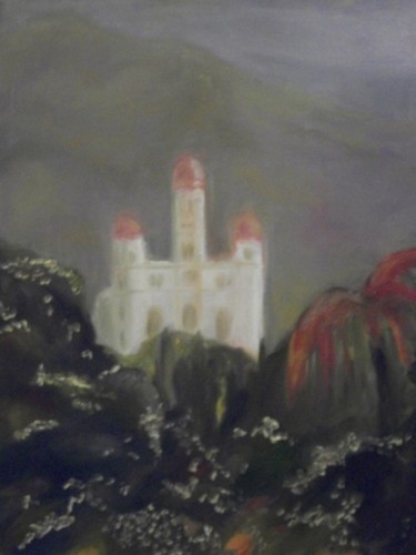 Картина под названием "Церковь в Эль Кобре…" - Irina Kazanskaya, Подлинное произведение искусства