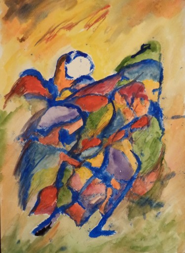 Painting titled "Танец Саломеи. Salo…" by Irina Kazanskaya, Original Artwork, Gouache