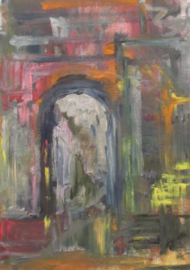 Painting titled "Арка. The arch" by Irina Kazanskaya, Original Artwork, Oil