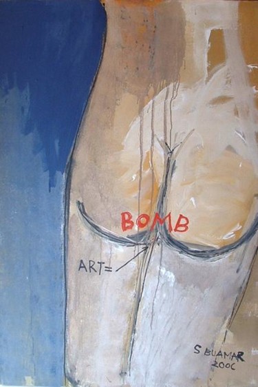 Painting titled "Art = Bomb" by Suliyat Buamar, Original Artwork, Acrylic