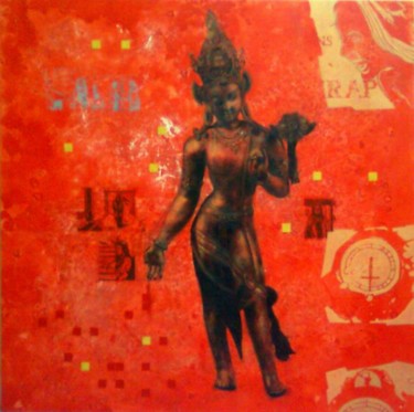 Картина под названием "untitled-13" - Sumedh Kadam, Подлинное произведение искусства, Масло