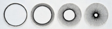 Rzeźba zatytułowany „Nailed it Series No…” autorstwa Sumit Ratta, Oryginalna praca, String Art