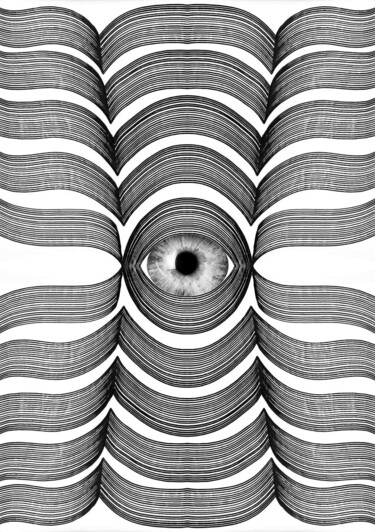 Digital Arts titled "Look into my Eye" by Sumit Ratta, Original Artwork, Digital Painting