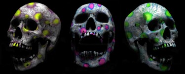 Цифровое искусство под названием "Bones of punk" - Sumit Ratta, Подлинное произведение искусства, Цифровая живопись