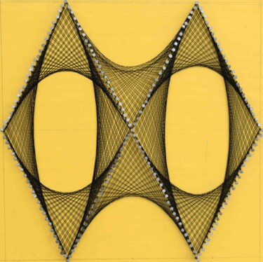 Скульптура под названием "Nailed it Series No…" - Sumit Ratta, Подлинное произведение искусства, String Art