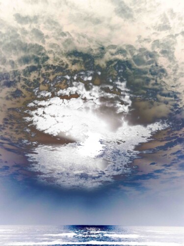 Фотография под названием "Moonset on Keplar II" - Sumit Ratta, Подлинное произведение искусства, Манипулированная фотография