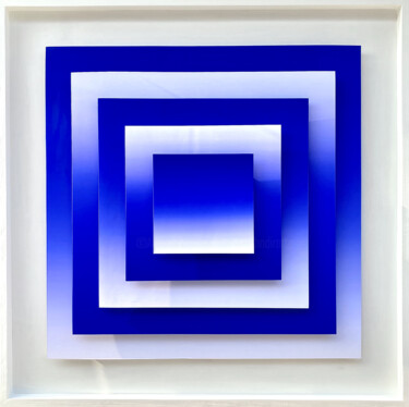 Sculpture titled "Optical construction" by Sumit Ratta, Original Artwork, Wood Mounted on Wood Panel