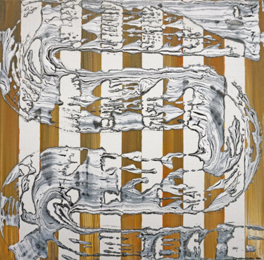 Картина под названием "Composition No. 323" - Sumit Ratta, Подлинное произведение искусства, Акрил Установлен на Деревянная…