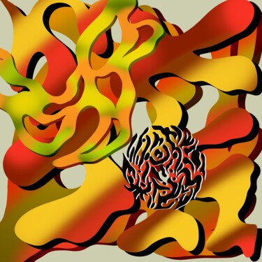 Digital Arts titled "Boho graffiti" by Sumit Ratta, Original Artwork, Digital Painting