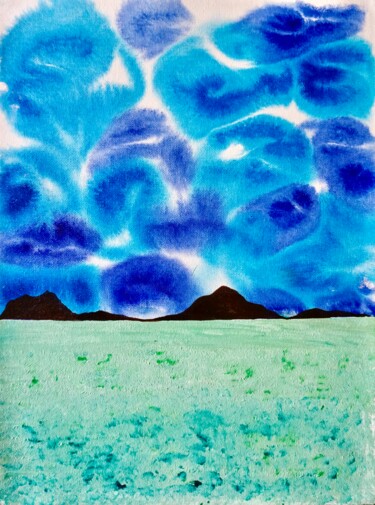 Картина под названием "Landscape 1" - Sumit Ratta, Подлинное произведение искусства, Акрил