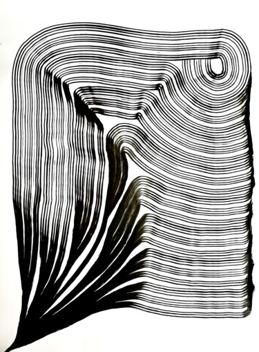 Картина под названием "Drawing 369" - Sumit Ratta, Подлинное произведение искусства, Чернила