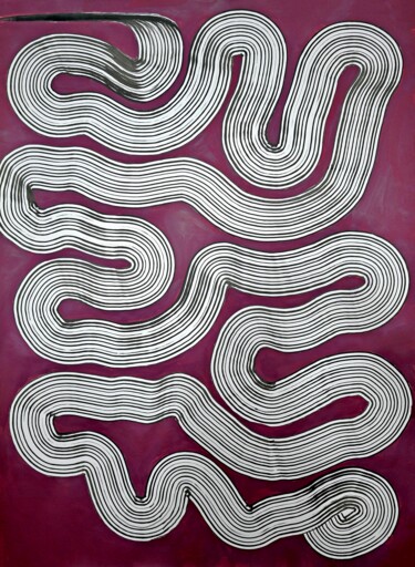 Картина под названием "Drawing 395" - Sumit Ratta, Подлинное произведение искусства, Чернила