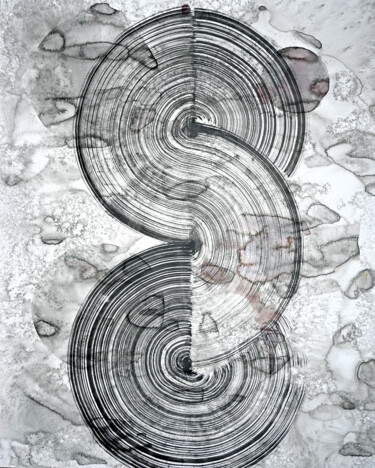 Рисунок под названием "Composition No. 405" - Sumit Ratta, Подлинное произведение искусства, Акрил