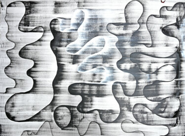 Malerei mit dem Titel "Composition No. 463" von Sumit Ratta, Original-Kunstwerk, Acryl Auf Keilrahmen aus Holz montiert