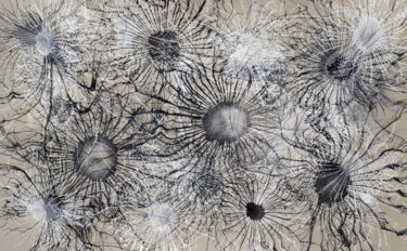 Картина под названием "Exploflora Series N…" - Sumit Ratta, Подлинное произведение искусства, Акрил