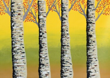 Malerei mit dem Titel "Early Autumn" von Sumit Ratta, Original-Kunstwerk, Acryl