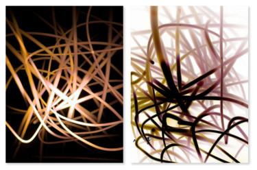 Fotografie getiteld "Opposites Attract" door Sumit Mehndiratta, Origineel Kunstwerk, Light Painting