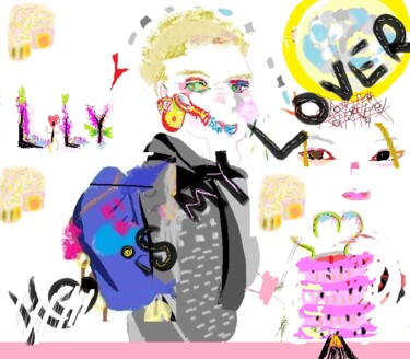 Цифровое искусство под названием "moonmarklily.jpg" - Lily Moonheart, Подлинное произведение искусства