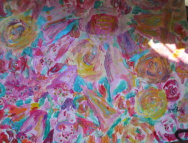 Pintura titulada "HORRIBLE FLOWER H.K…" por Lily Moonheart, Obra de arte original, Pigmentos