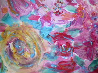 Painting titled "Horrible flowers H.…" by Lily Moonheart, Original Artwork, Pigments